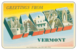 Greetings From Barre VT Car Magnet
