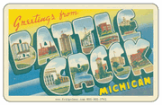 Greetings From Battle Creek MI Car Magnet