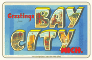 Greetings From Bay City MI Car Magnet        