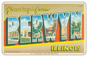 Greetings From Berwyn IL Car Magnet