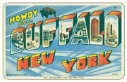 Greetings From Buffalo NY Car Magnet