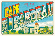 Greetings From Cape Girardeau MO Car Magnet