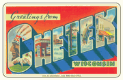Greetings From Chetek WI Car Magnet