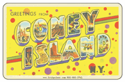 Greetings From Coney Islands NY Car Magnet        