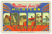 Greetings From Copper MI Car Magnet