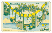 Greetings From Dunkirk NY Car Magnet
