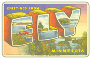 Greetings From Ely MN Car Magnet