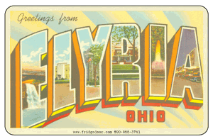 Greetings From Elyria OH Car Magnet