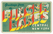 Greetings From Finger Lakes NY Car Magnet