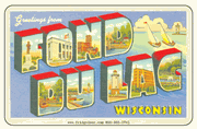 Greetings From Fond Du Lac Car Magnet          
