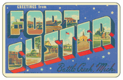 Greetings From Fort Custer MI Car Magnet