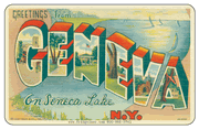 Greetings From Geneva NY Car Magnet