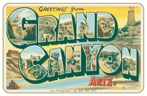 Greetings From Grand Canyon AZ Car Magnet