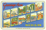 Greetings From Grand Rapids MI Car Magnet