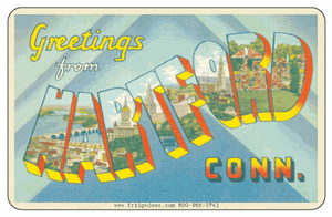 Greetings from Hartford CT Car Magnet