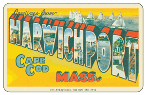 Greetings From Harwichport MA Car Magnet