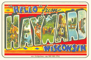Greetings From Hayward WI Car Magnet               