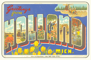 Greetings From Holland MI Car Magnet