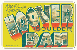Greetings From Hoover Dam Car Magnet