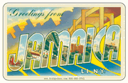 Greetings From Jamaica NY Car Magnet