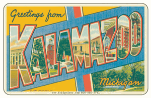 Greetings From Kalamazoo MI Car Magnet