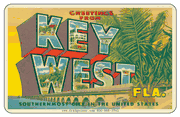 Greetings From Key West FL Car Magnet