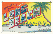 Greetings From Long Beach Resort FL Car Magnet         