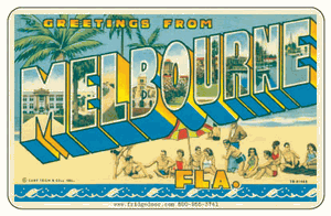 Greetings From Melbourne FL Car Magnet