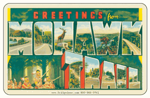 Greetings From Mohawk Trail MA Car Magnet