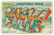 Greetings From Niagara Falls NY Car Magnet