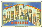 Greetings From Rochester MN Car Magnet      