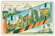 Greetings From Utah Car Magnet