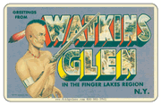 Greetings From Watkins Glen NY Car Magnet