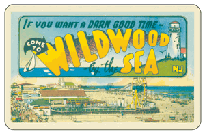 Greetings From Wildwood NJ Car Magnet