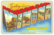 Greetings From Winoma MN Car Magnet                 