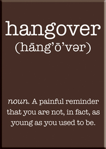 Hangover. A painful reminder... Magnet