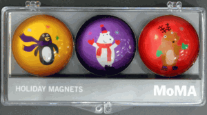 Holiday Critters Domed Magnet Set