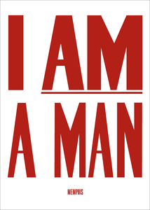 I Am A Man Placard Magnet
