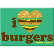 I Heart Burgers Magnet  