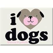 I Heart Dogs Magnet    