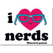 I Heart Nerds Magnet                             