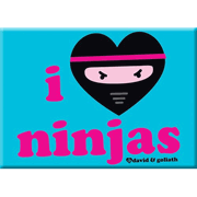  I Heart Ninjas Magnet     