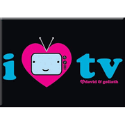 I Heart TV Magnet 