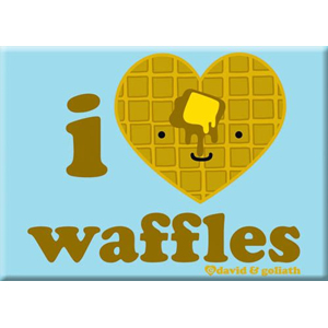  I Heart Waffles Magnet  