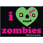 I Heart Zombies Magnet 