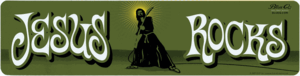 Jesus Rocks Car Magnet