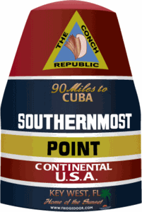 Key West Southernmost Point Travel Decal Magnet 