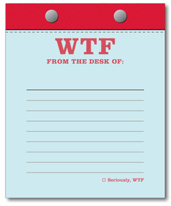 Knock Knock WTF Desktop Notepad