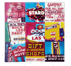Las Vegas Scenes 9-Pc Magnets
