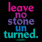 Leave No Stone Unturned Quotable Card